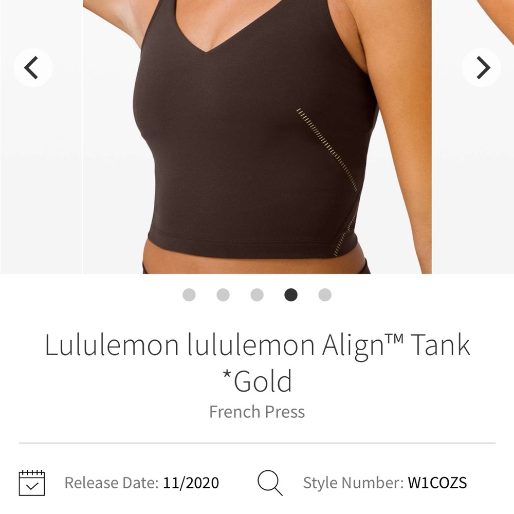 lululemon athletica Align Tank Top - Brown